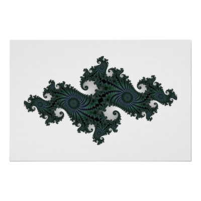 Emerald Seahorse Julia Poster