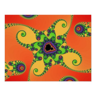 Rainbow Octopuses Poster