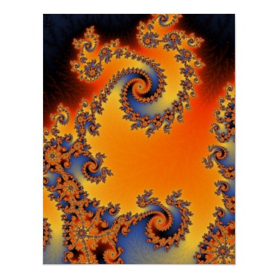 Quenched Double Spiral Poster