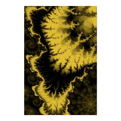 Gold Feathered Star Poster