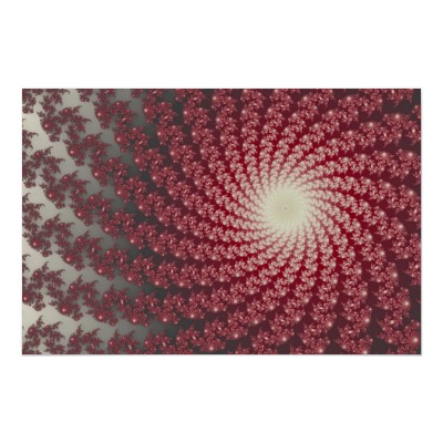 Smooth Red Whirlpool 2 Poster