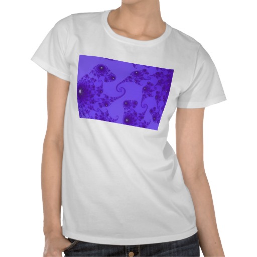 Blue Purple Seahorse Herd T-Shirt
