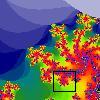 The Mandelbrot Set, magnified three times